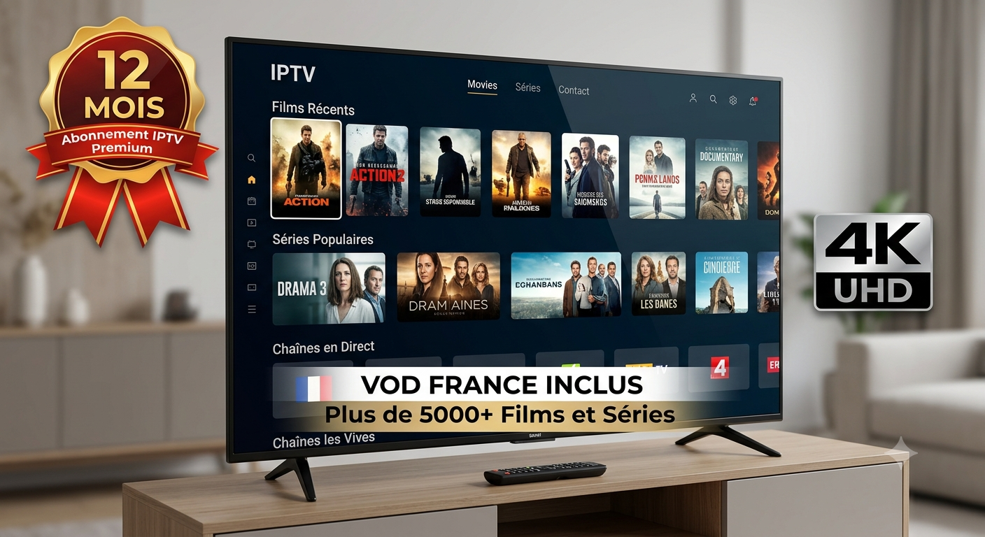 Abonnement IPTV Stable & Rapide - Spécial Android et Apple