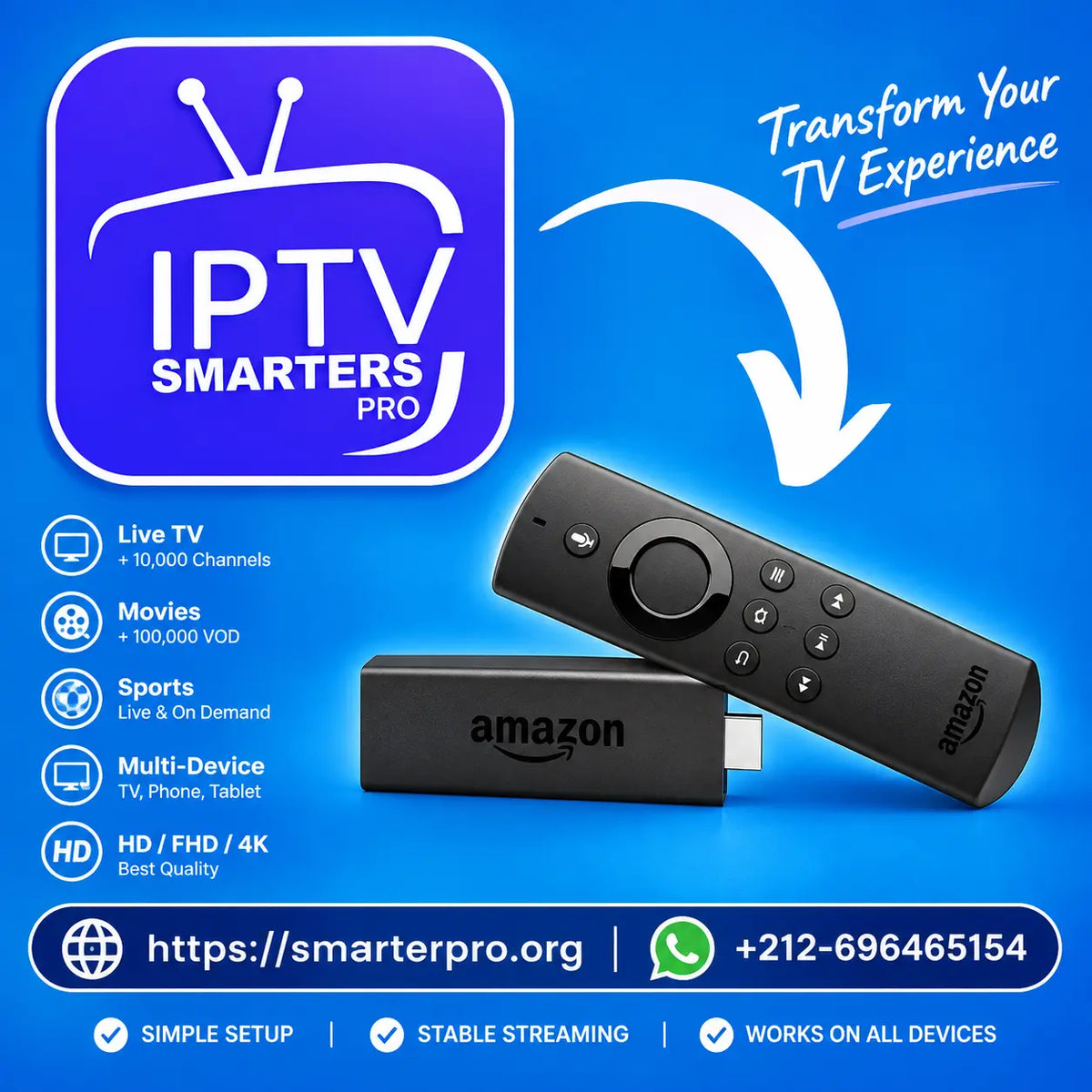 IPTV United Arab Emirates - IPTV SMARTERS PRO - SMARTERS PLAYER LITE Subscription 12 Months