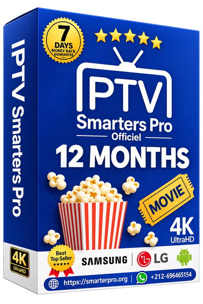Iptv Smarters Pro Subscription 12 Months Smarters Player Pro Abonnemet 12 Mois