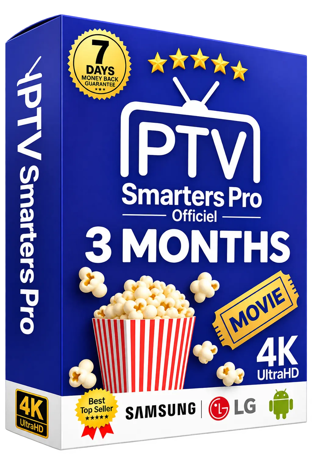 Abonnement IPTV SMARTERS PRO 3 mois | Abonnement Dazn