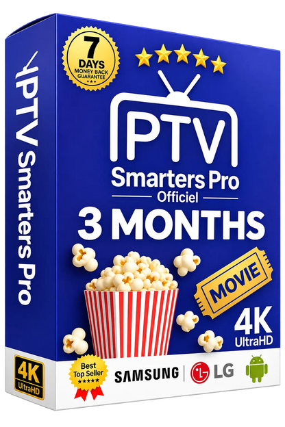 Abonnement IPTV SMARTERS PRO 3 mois | Abonnement Dazn