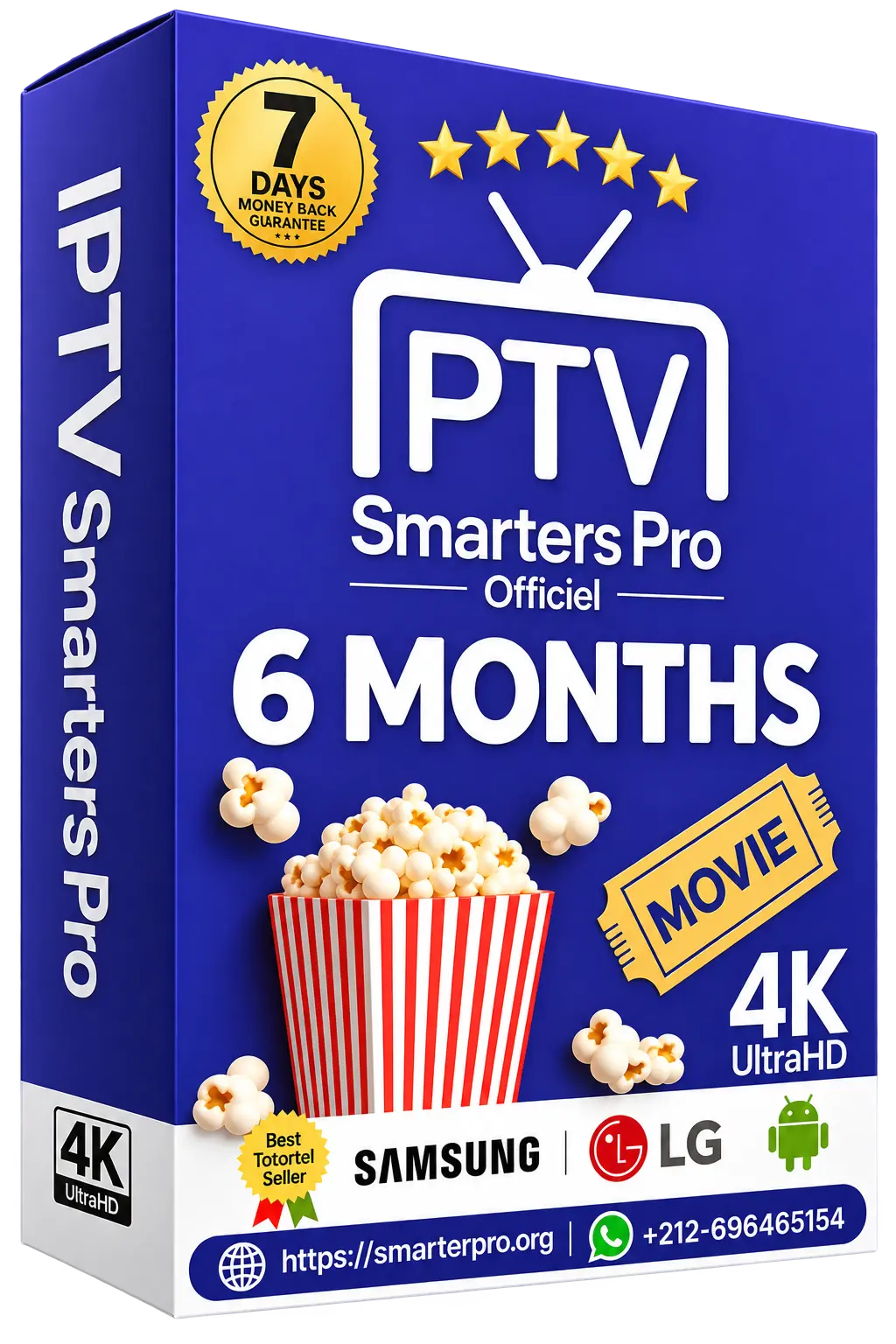 Subscription IPTV Premium Smarters Pro (6 Months) - Quality 4K UHD